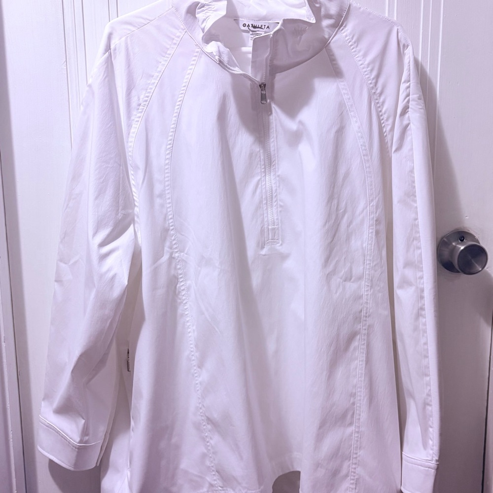Athleta Bright White Zip-Up Jacket NWOT
